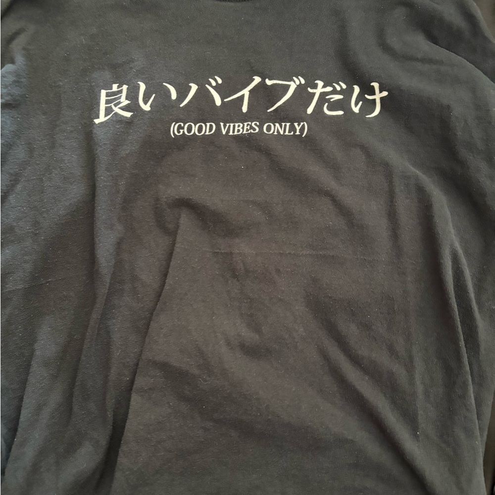 Black “Good vibes only” Longsleeve